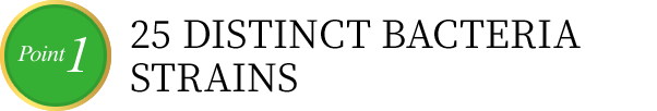25 DISTINCT BACTERIA STRAINS