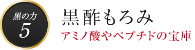 黒の力5　黒酢もろみ アミノ酸やペプチドの宝庫